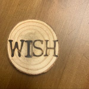 FREE Wish wooden magnet